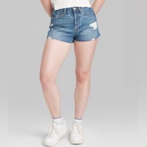 Wild Fable High Rise button fly cutoff Shorts Size 2 nwt